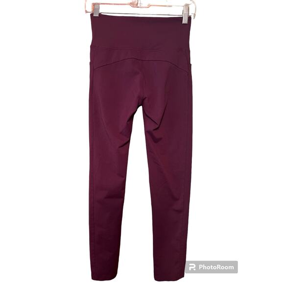 Athleta Mercer Purple Tights XS with Pockets - Picture 2 of 5